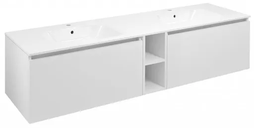 SAPHO - LOREA skrinka 180x46x51,5cm (80+20+80cm), biela matná LE080-3131-04