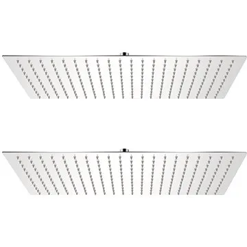 Dažďové sprchové hlavice, 2 ks, 30 × 50 cm, nerezová oceľ 275946
