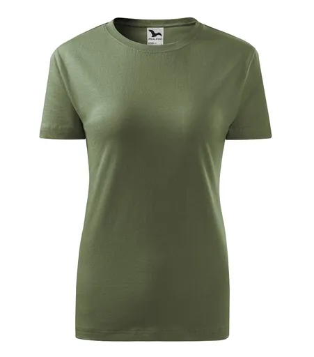 MALFINI Dámske tričko Basic - Khaki | XS