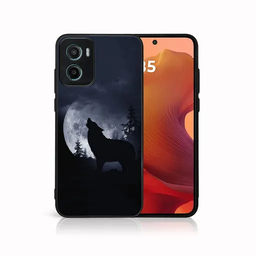 MY ART Ochranný kryt pre Motorola Moto G05 / Moto E15 WOLF (247)