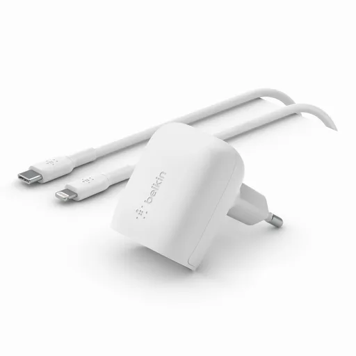 Belkin BOOST CHARGE™ 20W USB-C Power Delivery PPS nástenná nabíjačka + 1m USB-C na lightning kábel, biela