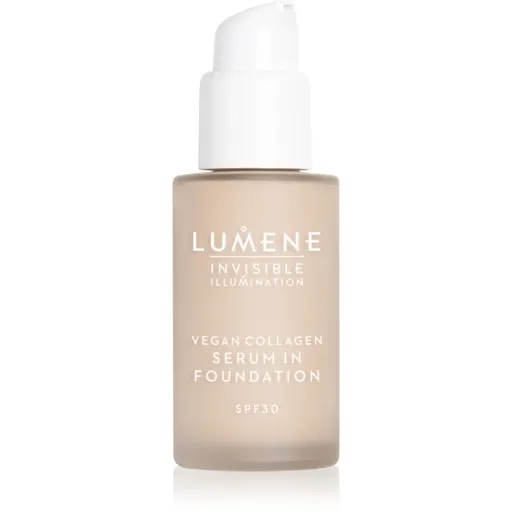 Lumene Invisible Illumination Vegan Collagen Serum in Foundation ľahký make-up s vyživujúcim účinkom SPF 30 0.5 30 ml
