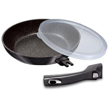 BERLINGERHAUS - Panvica s odnímateľnou rukoväťou + veko Carbon PRO Line 24 cm (BH-6912)