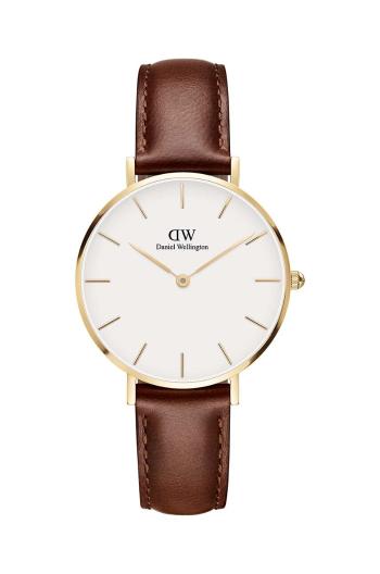 Hodinky Daniel Wellington Petite 32 St Mawes dámske, hnedá farba