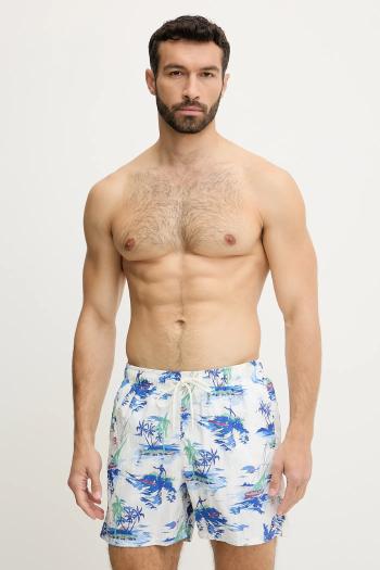 Plavkové šortky Tommy Hilfiger biela farba, UM0UM03491