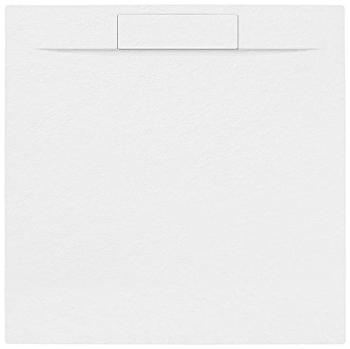 Sprchová vanička štvorcová SAT Fusion 90x90 cm liaty mramor Blanco SATFU9090BL