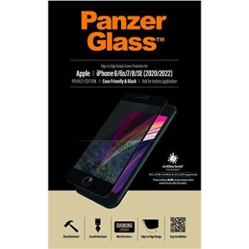 PanzerGlass Edge-to-Edge Privacy na Apple iPhone 6/6s/7/8/SE (2020)/SE (2022) čierne (P2679)