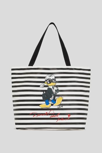 Obojstranná kabelka Karl Lagerfeld KL X DISNEY čierna farba, A3W50103