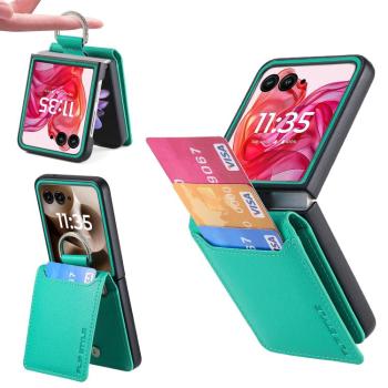 CARD Kryt s priehradkami pre karty Motorola Razr 60 zelený