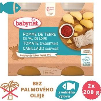 BABYNAT, Zemiaky s paradajkami a treskou, 2× 200 g (3288131510071)