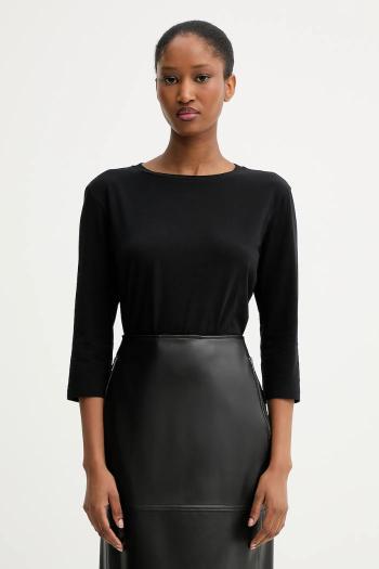 Tričko s dlhým rukávom Weekend Max Mara MULTIA čierna farba, 2525946031600