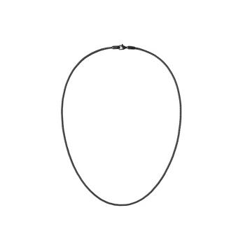 Daniel Wellington Štýlový čierny náhrdelník z ocele Tide Mesh DW00401105
