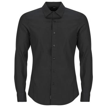 G-Star Raw  UNIFORM SLIM SHIRT L\S  Košele s dlhým rukávom Čierna