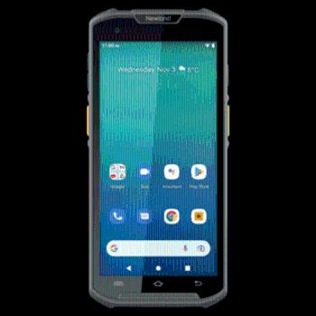 Newland MT93 Pro UHF, 2D, 14 cm (5.5''), GPS, Gun, RFID, USB-C, BT, Wi-Fi, Android, kit, RB