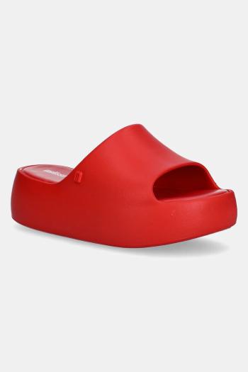 Šľapky Melissa MELISSA FREE PLATFORM SLIDE AD dámske, červená farba, na platforme, M 35859.BC202