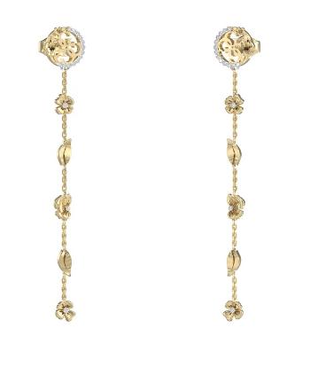 Guess Dlhé pozlátené náušnice 4 Love JUBE05040JWYGT/U