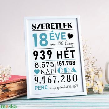 Hány éve szeretlek? :) A/4-es grafika (digitális kép vagy fotópapírra nyomtatva, akár keretezve)