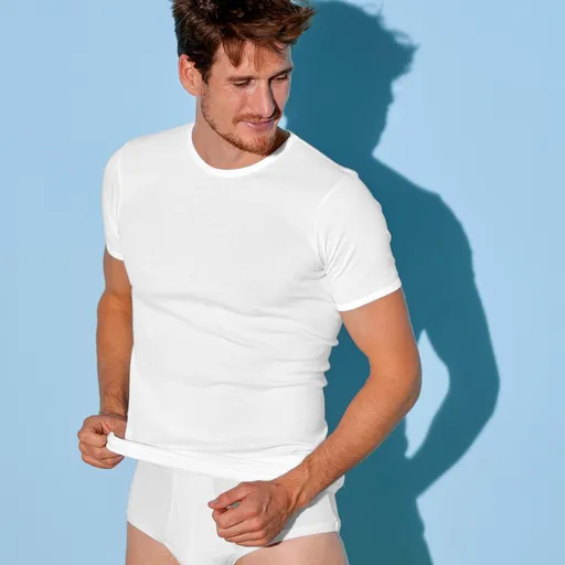 Súprava 2 pánskych nátelníkov Éminence® s výstrihom ku krku