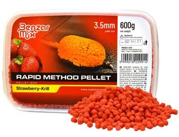 Benzar mix pelety rapid method pellet 3,5 mm 600 g - jahoda krill