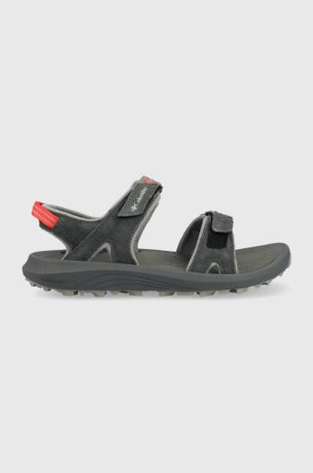 Sandále Columbia Trailstorm Hiker 2 Strap dámske, šedá farba, 1987161