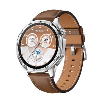 LEATHER Kožený remienok pre Huawei Watch GT 5 Pro 46mm hnedý