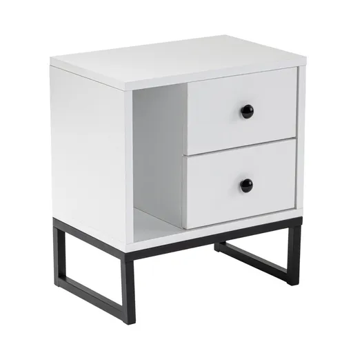 Nočný stolík Glimmer White