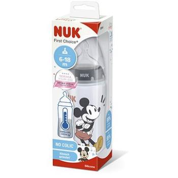 NUK FC+ fľaša Mickey s kontrolou teploty 300 ml, sivá (BABY3514a)