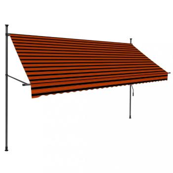 Ručne zaťahovacia markíza s LED svetlom 250x120 cm Dekorhome