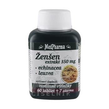 MedPharma ŽENŠEN 350 mg + Echinacea + Leuzea