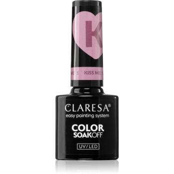 Claresa SoakOff UV/LED Color Kiss Me géles körömlakk árnyalat KISS ME 1 5 g