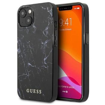GUESS MARBLE Ochranný obal Apple iPhone 13 čierny