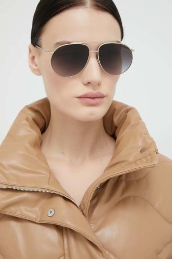 Slnečné okuliare Burberry ALICE dámske, zlatá farba, 0BE3138