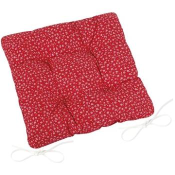 Bellatex Adela prešívaný – 40 × 40 cm, prešívaný – červený kvietok (6298)