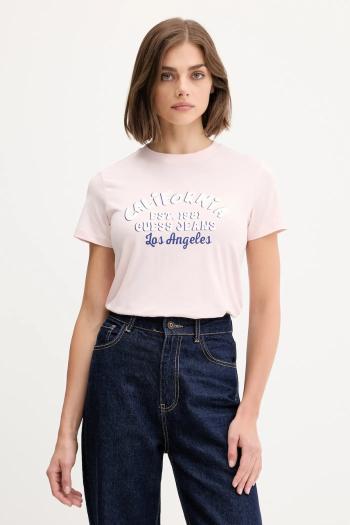 Tričko Guess Jeans dámske, ružová farba, W5YI23 J1314