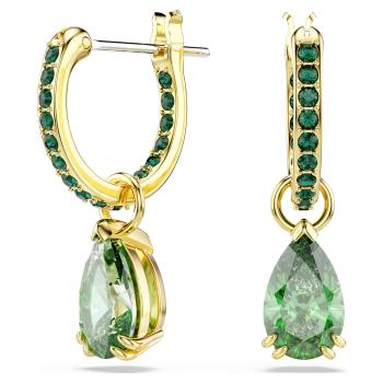 Swarovski Blyšťavé pozlátené náušnice 2v1 Attract 5723564