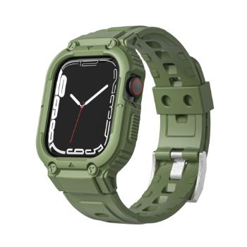 GLACIER Ochranné puzdro pre Apple Watch 9 / 8 / 7 (45mm) / 6 / SE / 5 / 4 (44mm) / 1, 2, 3 (42mm) zelené