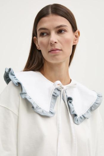 Ozdobný džínsový golier Renewed Creative Upcycling biela farba, jednofarebný, Renewed INTU x Answear