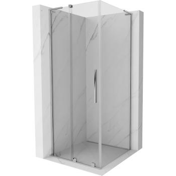 MEXEN/S - Velar L sprchovací kút, posuvné dvere 110 x 110, transparent, chróm 871-110-110-03-01