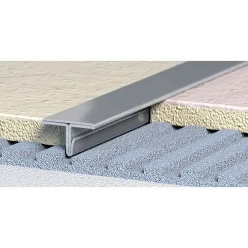 Lišta dělící "T" Havos pololesk, nerez, dĺžka 250 cm, výška hrany 9 mm, NRZT14250