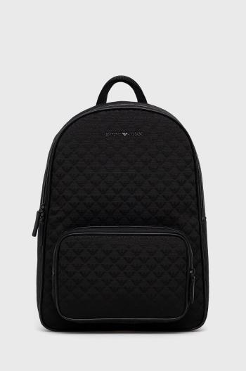 Ruksak Emporio Armani pánsky, čierna farba, veľký, vzorovaný, Y4O315 Y022V