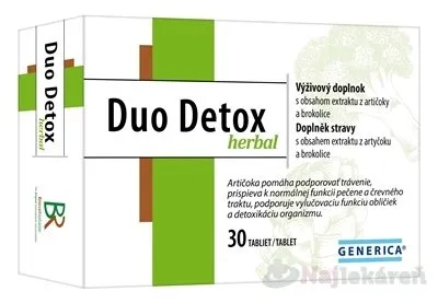 Generica Duo Detox Herbal 30 tabliet