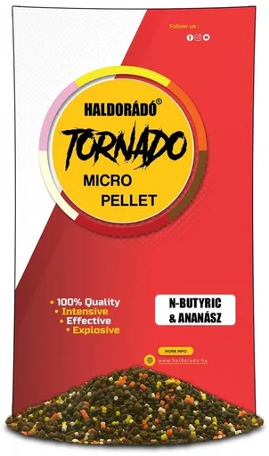 Haldorádó pelety tornado micro pellets 400 g 2 mm - n-butyric ananás