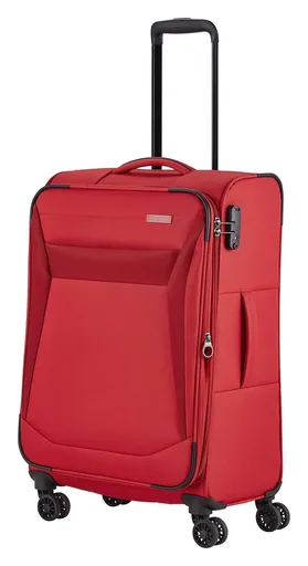 Stredný textilný kufor Travelite Chios M Red
