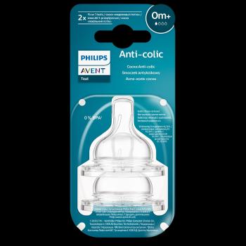 PHILIPS AVENT Anti-colic Cumlík na fľašu č.1, novoroz.prietok, 0m+ 2 ks