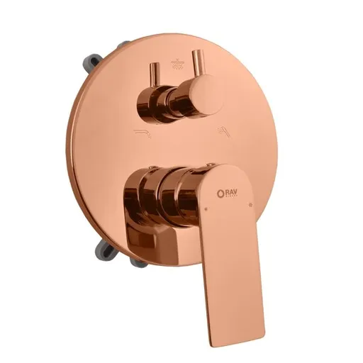 RAV SLEZÁK Nil vaňová batéria vrátane podomietkového telesa lesklé ružové zlato NL185BOXZRL