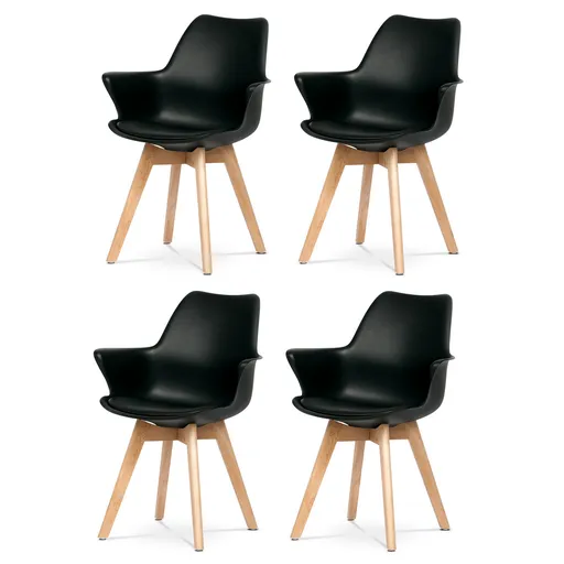 Sada jedálenských stoličiek CT-771 BK, 4 ks