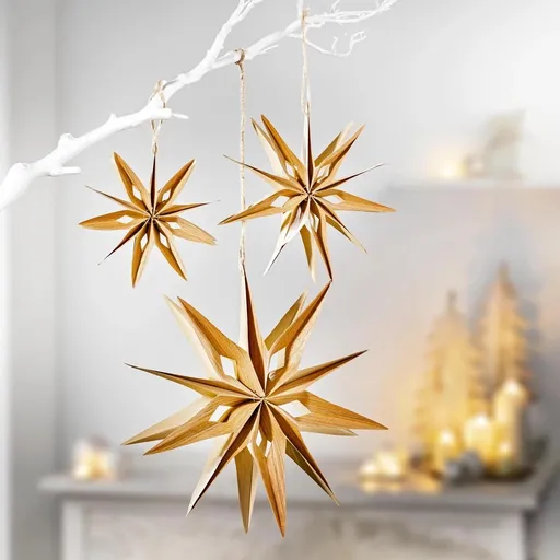 Weltbild Závěsné dekorace Hvězdy, sada 3 ks