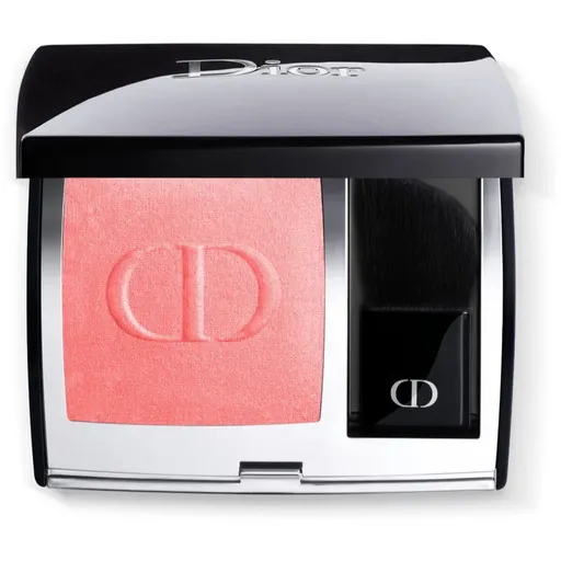DIOR Rouge Blush kompaktná lícenkaso štetcom a zrkadielkom odtieň 028 Actrice (Satin) 6.7 g