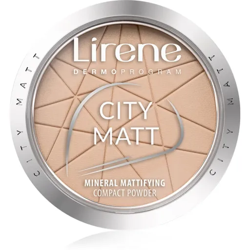 Lirene City Matt zmatňujúci púder odtieň 03 Beige 9 g