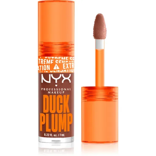 NYX Professional Makeup Duck Plump lesk na pery so zväčšujúcim efektom odtieň 07 Mocha Me Crazy 7 ml